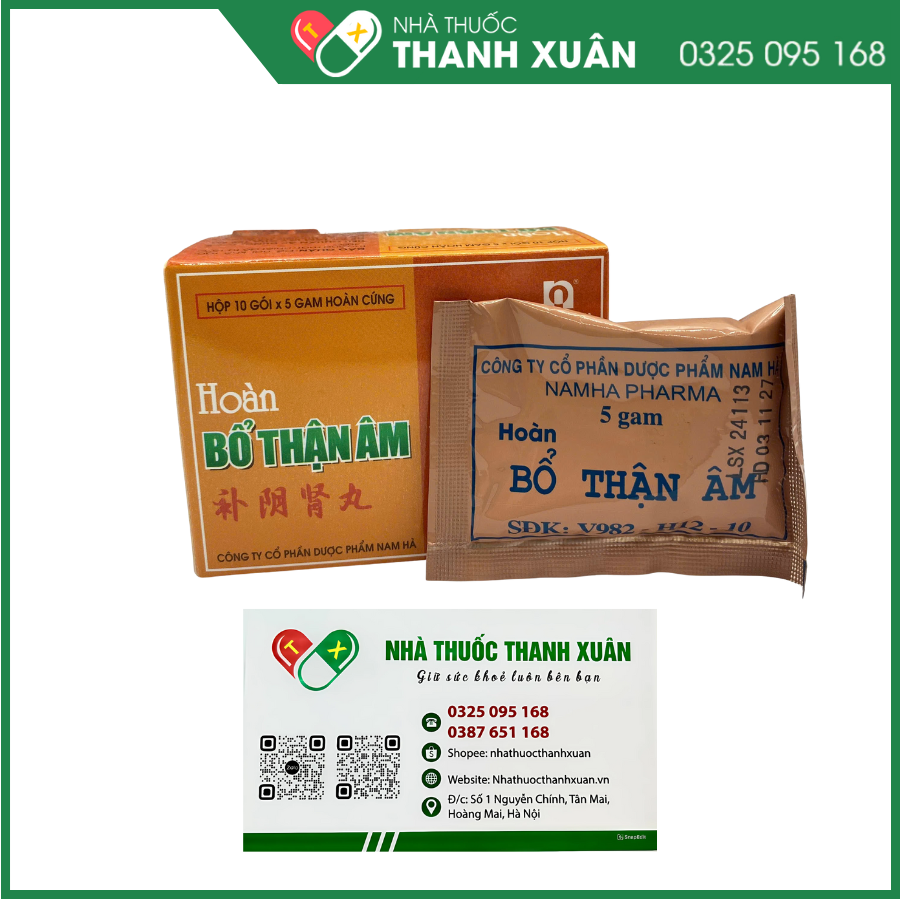 Hoàn Bổ thận âm điều trị các trường hợp tinh huyết suy kém hay mỏi gối, đau lưng